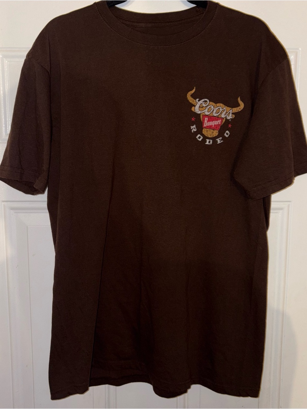 Coors Banquet Rodeo Brown Short Sleeve Tee - Men’s Crew Neck